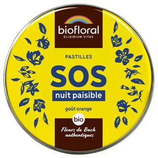 Biofloral Sos Secours Nuit Paisible Pastilles Bio 50 gr