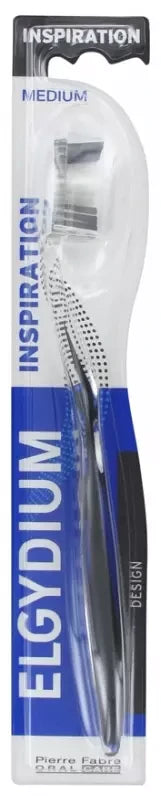 Elgydium Brosse à Dents Inspiration Médium - Couleur : Noir