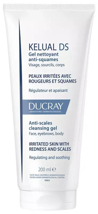 Ducray Kelual DS Gel Nettoyant Anti-Squames Régulateur Apaisant 200 ml