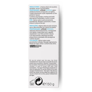 La Roche-Posay Lipikar Surgras Pain dermatologique anti-dessèchement Pain 150g