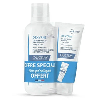 DUCRAY DEXYANE CRÈME ÉMOLLIENTE + GEL NETTOYANT OFFERT