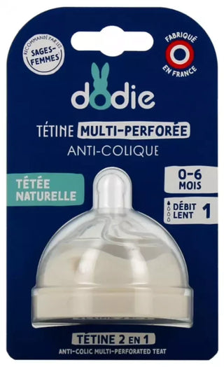 Dodie Tétine Multi-Perforée Anti-Colique D1 0-6M
