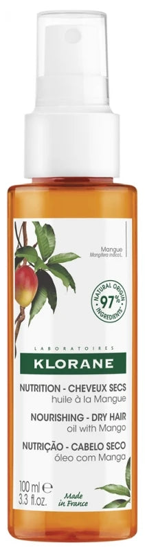 Klorane Mangue Huile Nutrition Cheveux Secs 100 ml