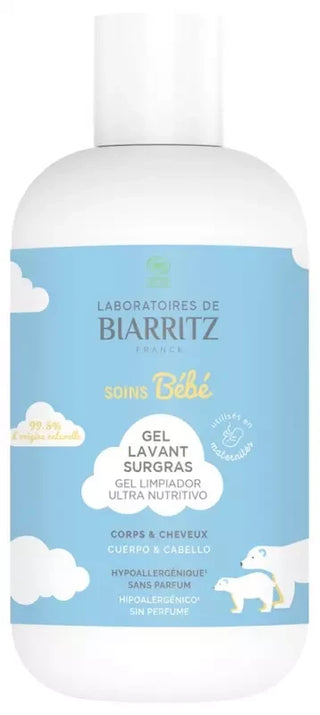 Laboratoires de Biarritz Gel Lavant Surgras Sans Parfum Bio 200 ml