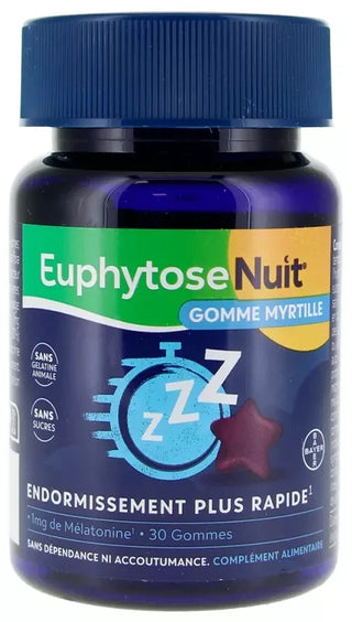 Euphytose Nuit 30 Unités - Goût : Myrtille