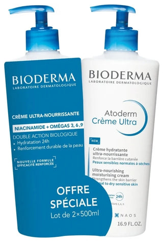 Bioderma Atoderm Crémé Ultra 500 ml Lot de 2