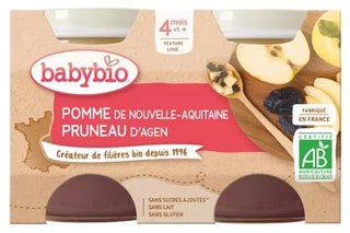 Babybio Pomme de Nouvelle-Aquitaine Pruneau d'Agen