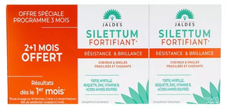 Jaldes Silettum Fortifiant Résistante et Brillance Lot de 3 x 60 Comprimés dont 60 Offerts