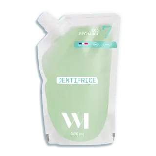 WhatMatters Dentifrice menthe adulte et enfant + 7 ans - Recharge 180ml