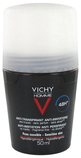 Vichy Homme Déodorant Peau Sensible 48H Roll-On 50 ml