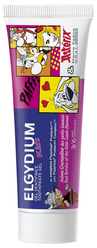 Elgydium Gel Dentifrice Kids 3/6 Ans 50 ml - Arôme : Grenadine