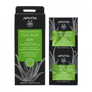 APIVITA MASQUE VISAGE ALOE VERA Hydratant / Rafraîchissant - 2 Masques