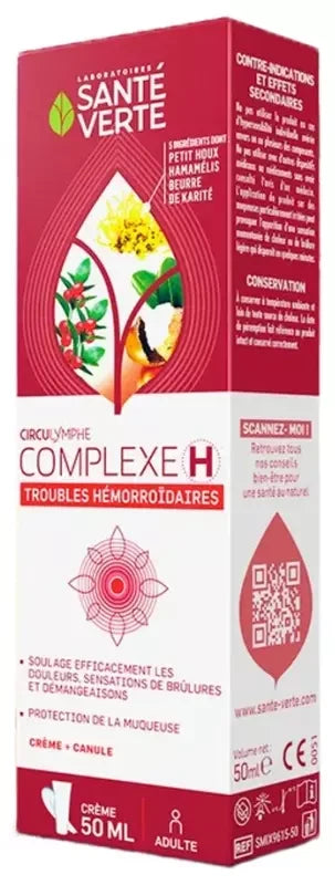 Santé Verte Circulymphe Complexe H Crème - Trouble Hémorroïdaires - 50 ml