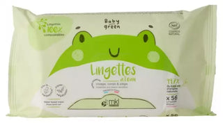 MKL Green Nature Baby Green Lingettes Bio 56 Lingettes
