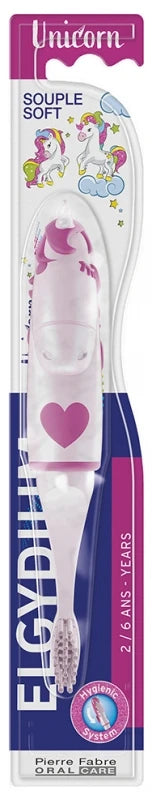 Elgydium Unicorn Kids Brosse à Dents Souple 2/6 Ans