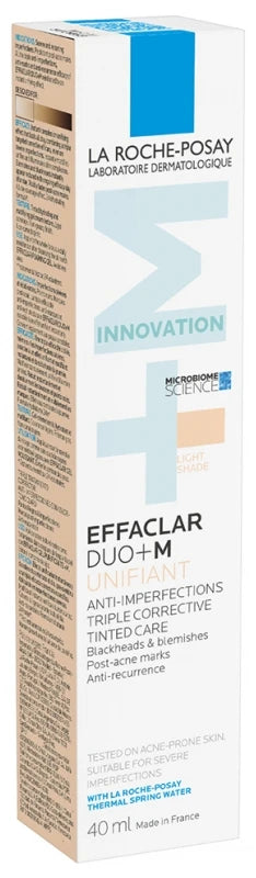 La Roche-Posay Effaclar Duo+M Soin Teinté Triple Correction Anti-Imperfections 40 ml - Teinte : Claire