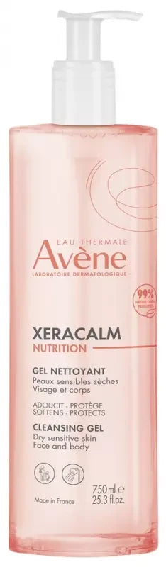 Avène XeraCalm Nutrition Gel Nettoyant Peaux Sensibles Sèches 750 ml