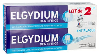 Elgydium Dentifrice Anti-Plaque - Offre Spéciale Duo 2 x 75 ml