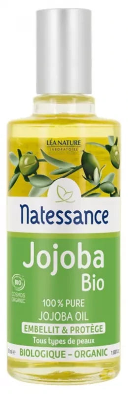 Natessance Huile de Jojoba Bio - 100% Pure - Embellit et Protège