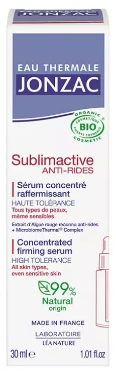 Eau Thermale Jonzac Sublimactive Anti-Rides Sérum Raffermissant Bio 30 ml