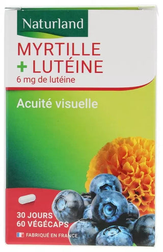 Naturland Myrtille + Lutéine 60 Gélules