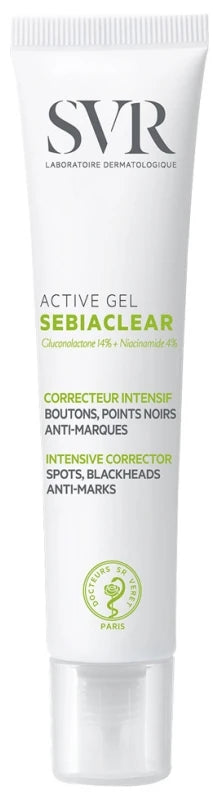 SVR Sebiaclear Active Gel _ Correcteur Intensif Boutons Points Noirs Anti-Marques 40 ml _