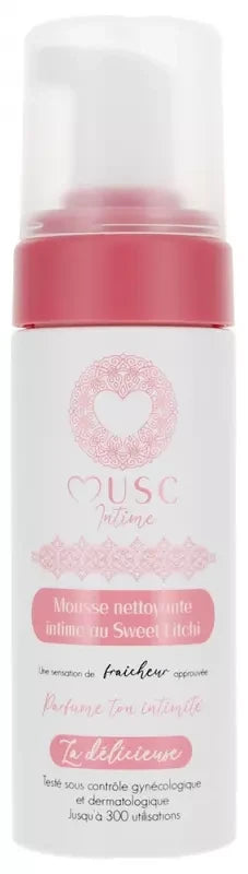 Musc Intime Mousse Nettoyante Intime Parfum Sweet Litchi 150 ml