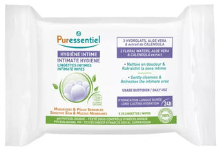 Puressentiel Lingettes Intimes Quotidiennes Certifiées Bio - X25