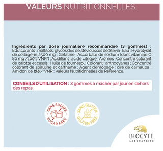 Biocyte Peau Collagène Gummies - 45 gommes
