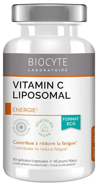 Biocyte Vitamine C Liposomale - Énergie - 90 Gélules