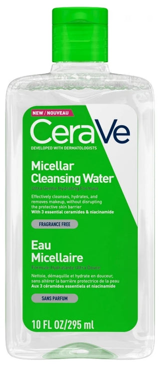 Cerave Eau Micellaire Nettoyante Visage et Yeux Pour Les Peaux Normales à Sèches 295 ml