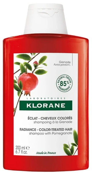Klorane Grenade Shampoing Éclat à la Grenade - Cheveux Colorés 200 ml