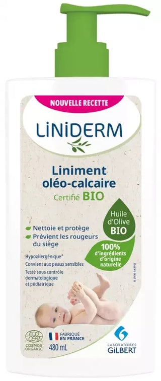 Gilbert Liniderm Liniment Certbio Fp 480 ml Pompe