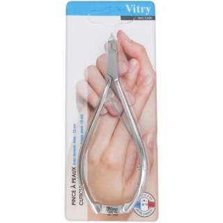 Vitry Pince à Peaux Inox Avec Fermoir 12 cm