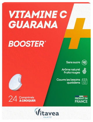 Vitavea Vitamine C + Guarana Booster 24 comprimés à croquer