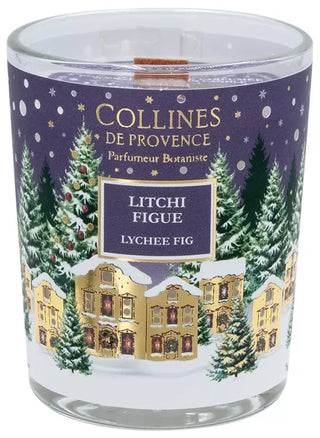 Collines de Provence Bougie 75 g Cannelle Orange - Senteur : Litchi Figue