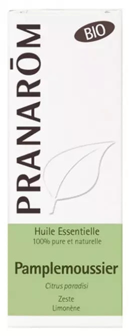 Pranarôm Huile Essentielle Pamplemoussier Bio Citrus Paradisi Pamplemousse Zeste 10 ml