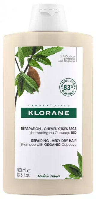 Klorane Beurre Cupuaçu Bio Shampoing Cheveux Très Secs 400 ml