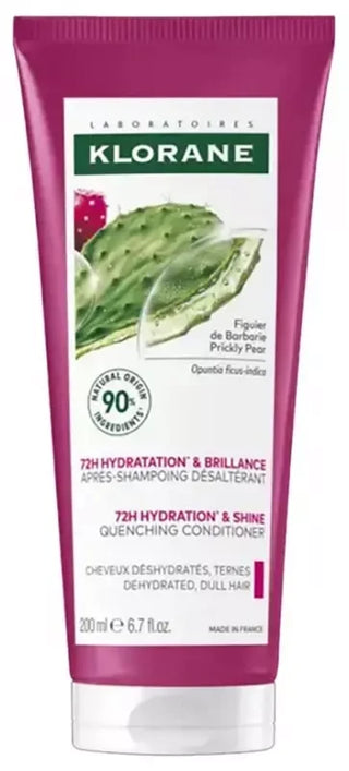 Klorane Figuier de Barbarie - Après-Shampoing Désaltérant Cheveux Déshydratés et Ternes 200 ml