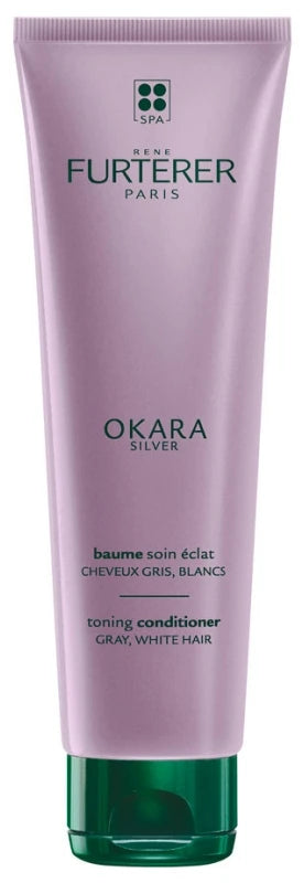 René Furterer Okara Silver - Baume Soin Éclat - Soin Cheveux Blancs Gris ou Blonds 150 ml