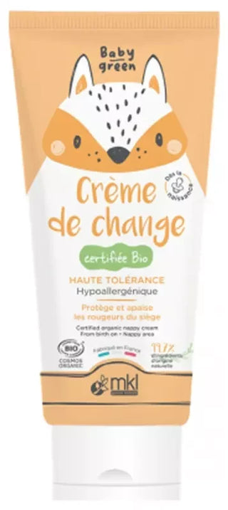 MKL Green Nature Baby Green Crème de Change Bio - Haute Tolérance - 75 ml