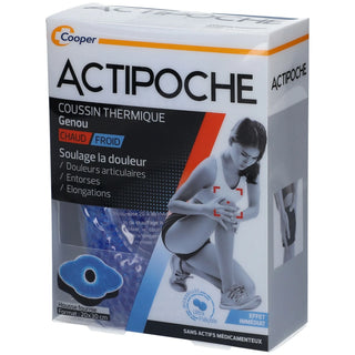 ACTIPOCHE Coussin Thermique Genou Microbilles 20 cm x 30 cm