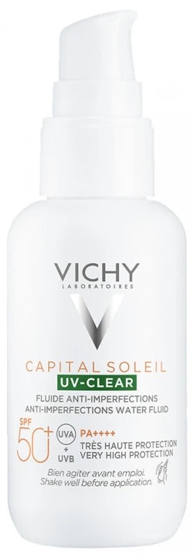 Vichy Capital Soleil Uv-Clear Spf50+ Flacon 40 ml