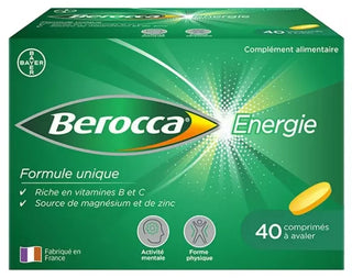 Berocca Énergie Boite de 40 Comprimés à Avaler