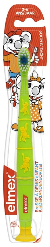 Elmex Brosse à Dents Enfants 3-6 Ans - Couleur : Rouge
