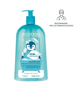 Bioderma ABCDerm Gel Moussant Nettoyant Doux 1 L