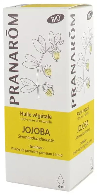 Pranarôm Huile Végétale Jojoba Bio (Eco) Acides Gras Mono-Insaturés 50 ml