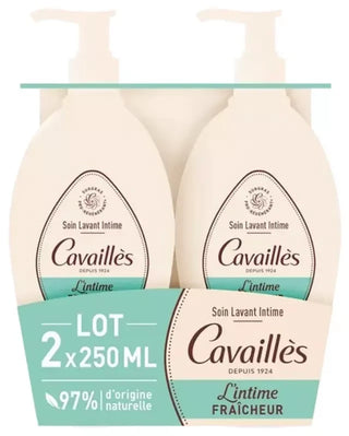 Cavaillès Soin Lavant Toilette Intime Fraîcheur 2 x 250 ml