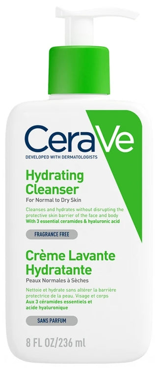 Cerave Crème Lavante Hydratante - Peaux Sèches à Très Sèches 236 ml