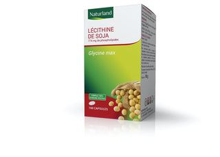 Naturland Lécithine de soja, Glycine max 160 capsules
